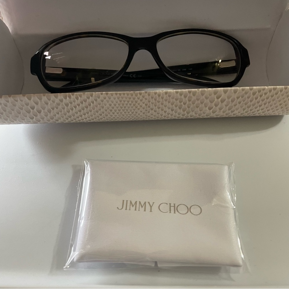 Jimmy Choo 55 086 DARK TORTOISE 52-15-140 Italy Made 10281